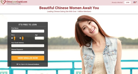 homepage of chinalovecupid.com