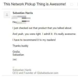 network pickup sebastian