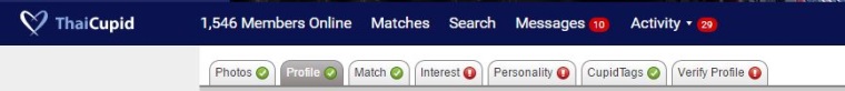 Thai cupid search bar