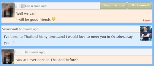 Thai friendly text message
