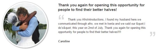 afrointroductions testimonial