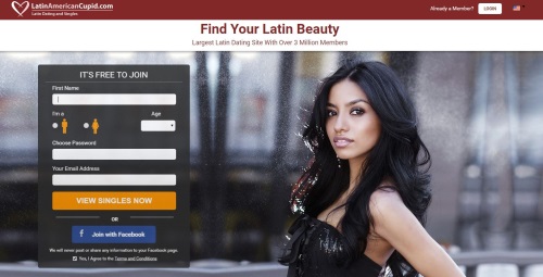 Latin American Cupid Homepage