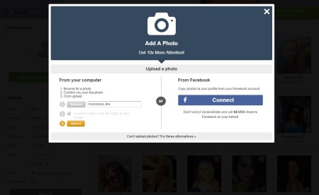 upload your profile picture on Ukrainedate
