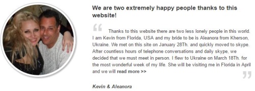 Ukrainedate testimonial Kevin