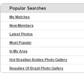 popular searches on Brazil Cupid