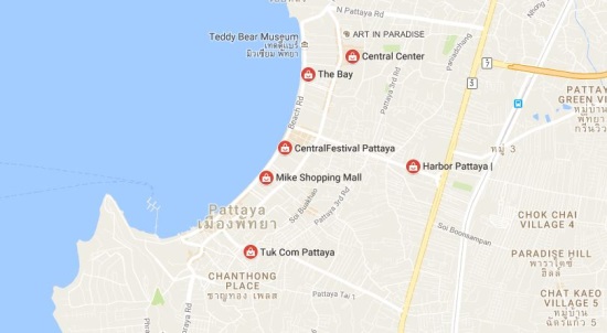 shopping malls in Pattaya