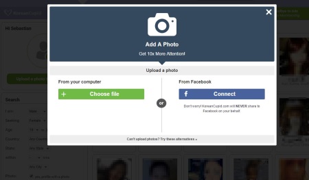 profile photo on korean cupid