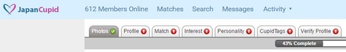 empty japan cupid profile