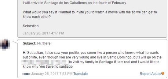 third date with Santiago girl