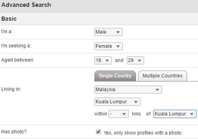 advanced search on malaysiancupid