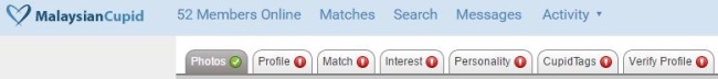 empty malaysian cupid profile