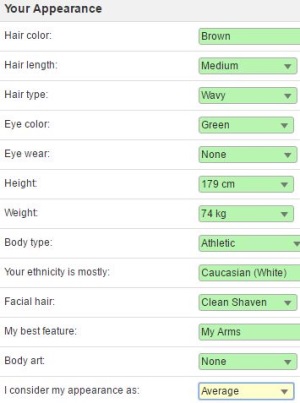 appearnance on singaporean dating site