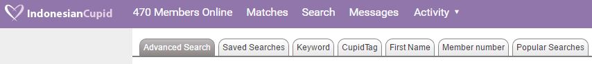 Indonesian cupid search features