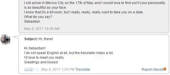 message from mexican girl