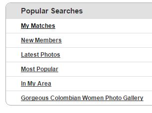 colombiancupid popular searches