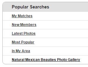 popular searches mexicancupid.com