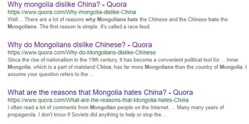 mongolia hates China