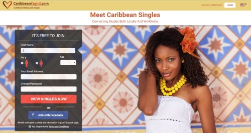 Homepage on Caribbean Cupid