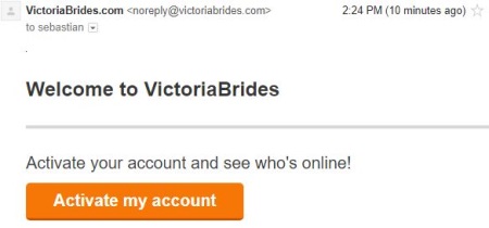 email from victoria brides