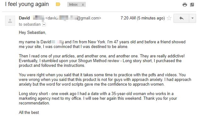 Shogun Method testimonial david