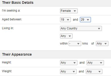 match criteria on internationalcupid.com