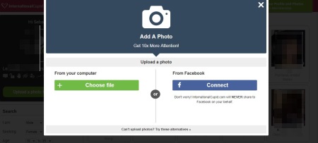 upload profile picture on internationalcupid.com