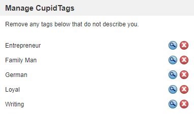 cupid tags