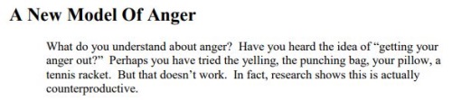 new model of anger