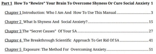 part one of shyness and social anxiety system