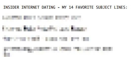 subject lines on insider dating