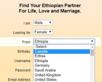 ethiopian personals popular countries