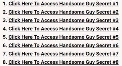 handsome guy secrets access