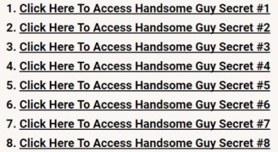 handsome guy secrets access